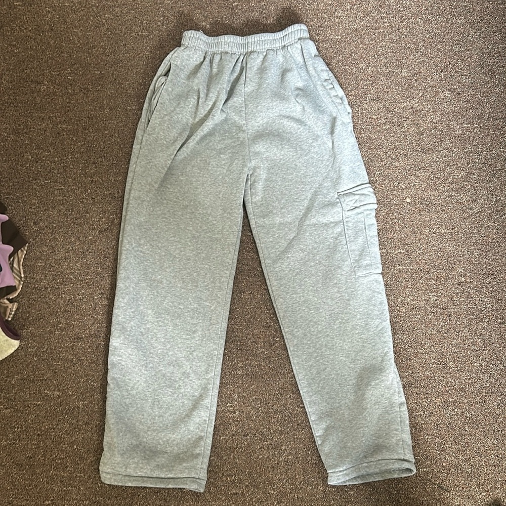Wide Leg Gray Sweatpants